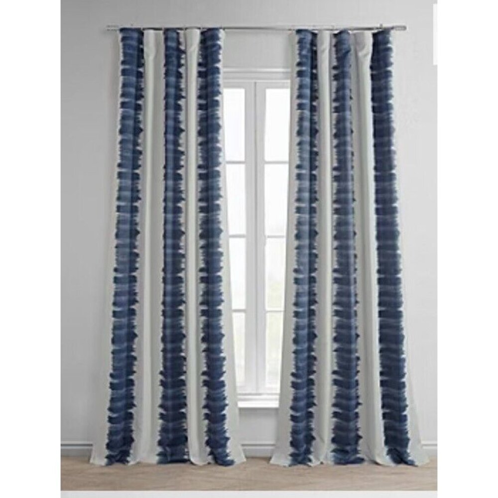 Exclusive Fabrics & Furnishing Flambe Light-Filtering Rod Pocket Back  50x120